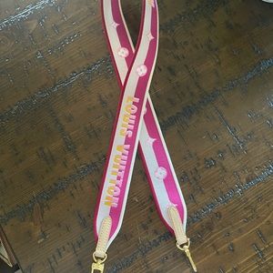 Louis Vuitton Jacquard Speedy Bandouliere 20 Shoulder Strap Fuchsia